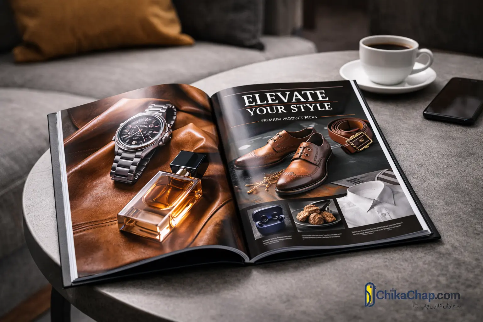 چاپ دیجیتال مجله با کیفیت عالی + چاپ فوری و تیراژ پایین | چیکاچاپ